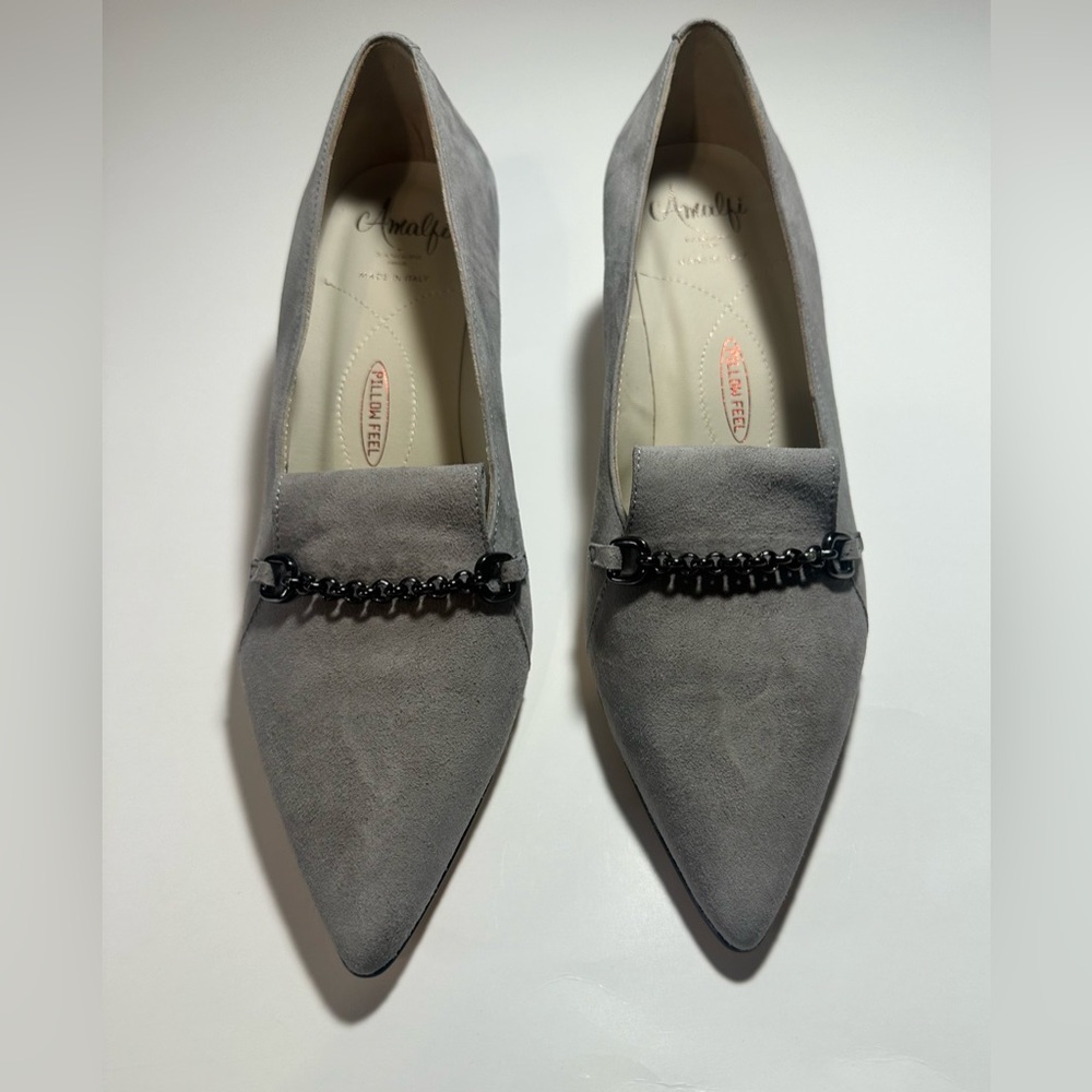 Amalfi Panda Pump Rangoni Firenze Made In Italy Grey Cash Designer‎ Classy 7.5 M